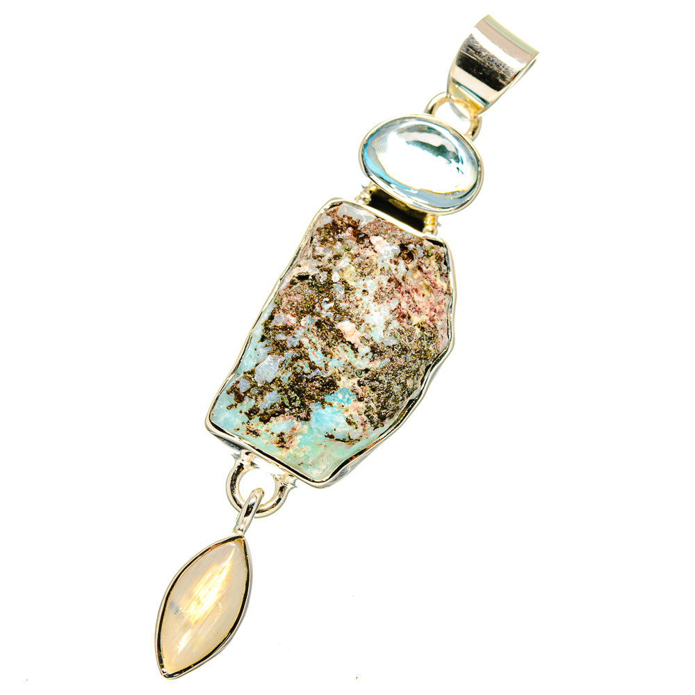 Peruvian Opal Pendants handcrafted by Anasilvercos - PD13384