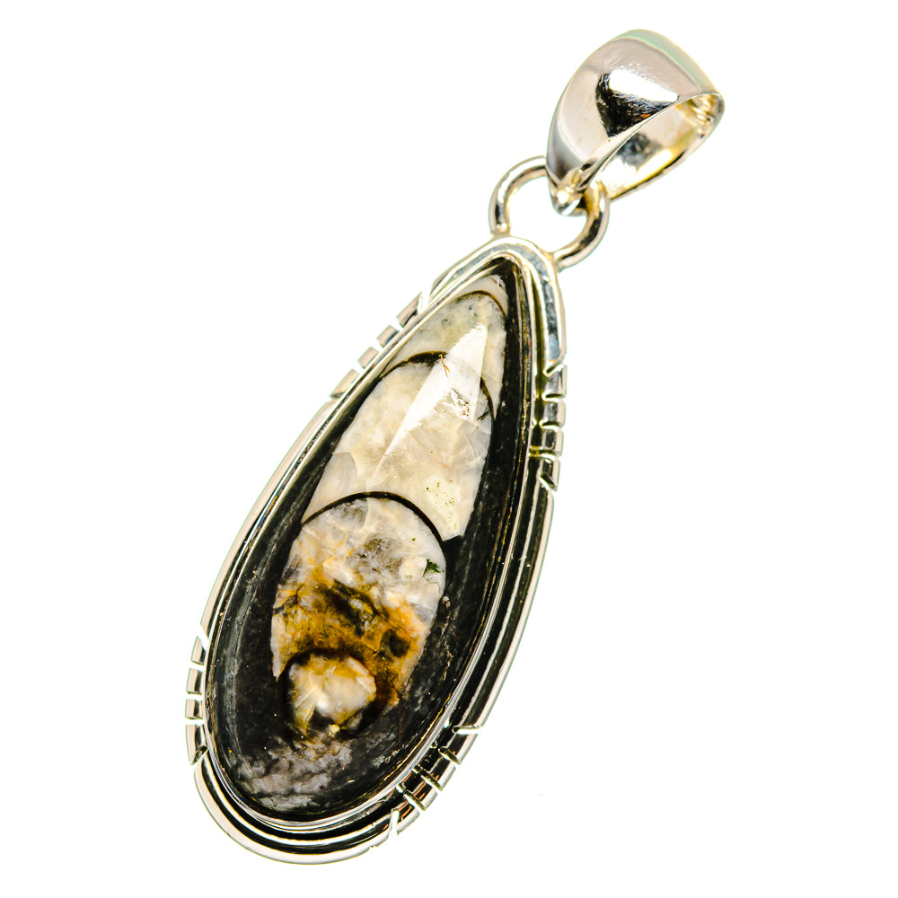 Orthoceras Fossil Pendants handcrafted by Anasilvercos - PD13385