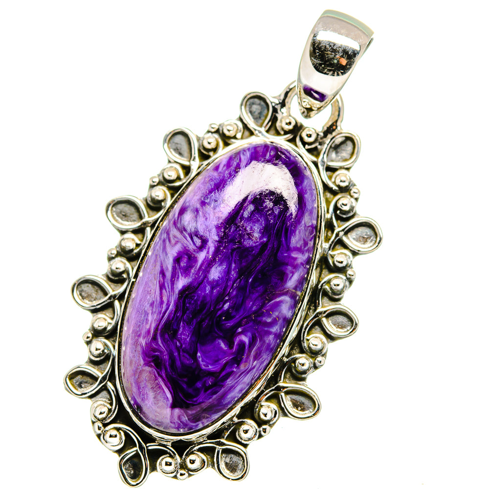 Charoite Pendants handcrafted by Anasilvercos - PD13387