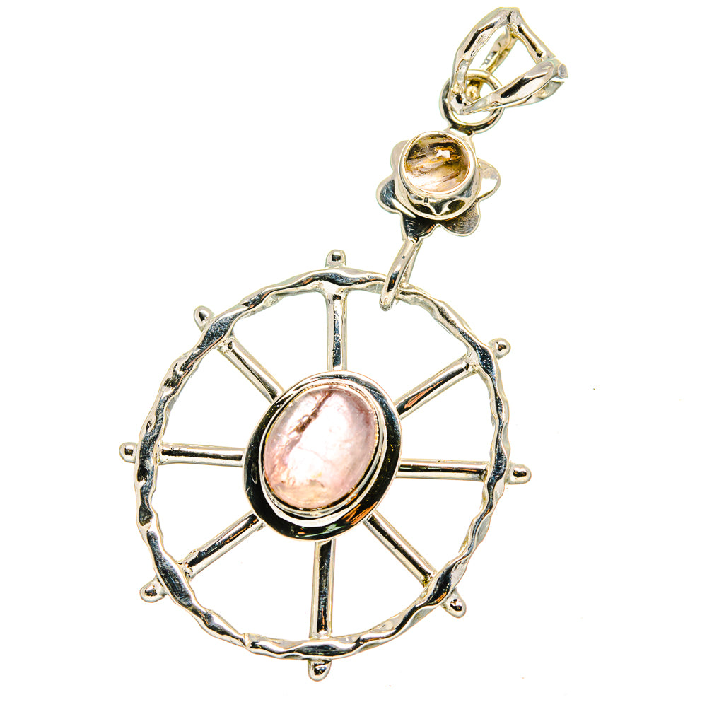 Rose Quartz Pendants handcrafted by Anasilvercos - PD13394