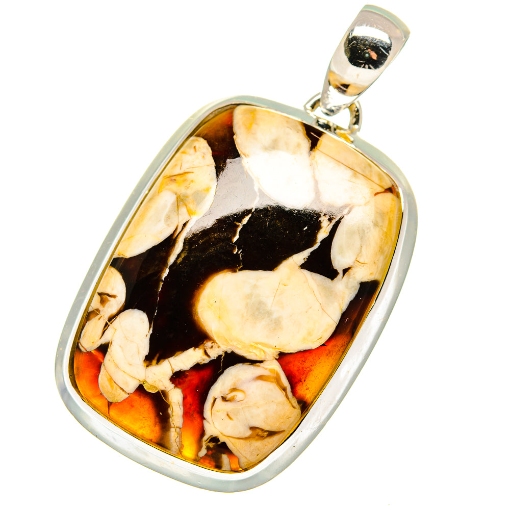 Peanut Wood Jasper Pendants handcrafted by Anasilvercos - PD13405