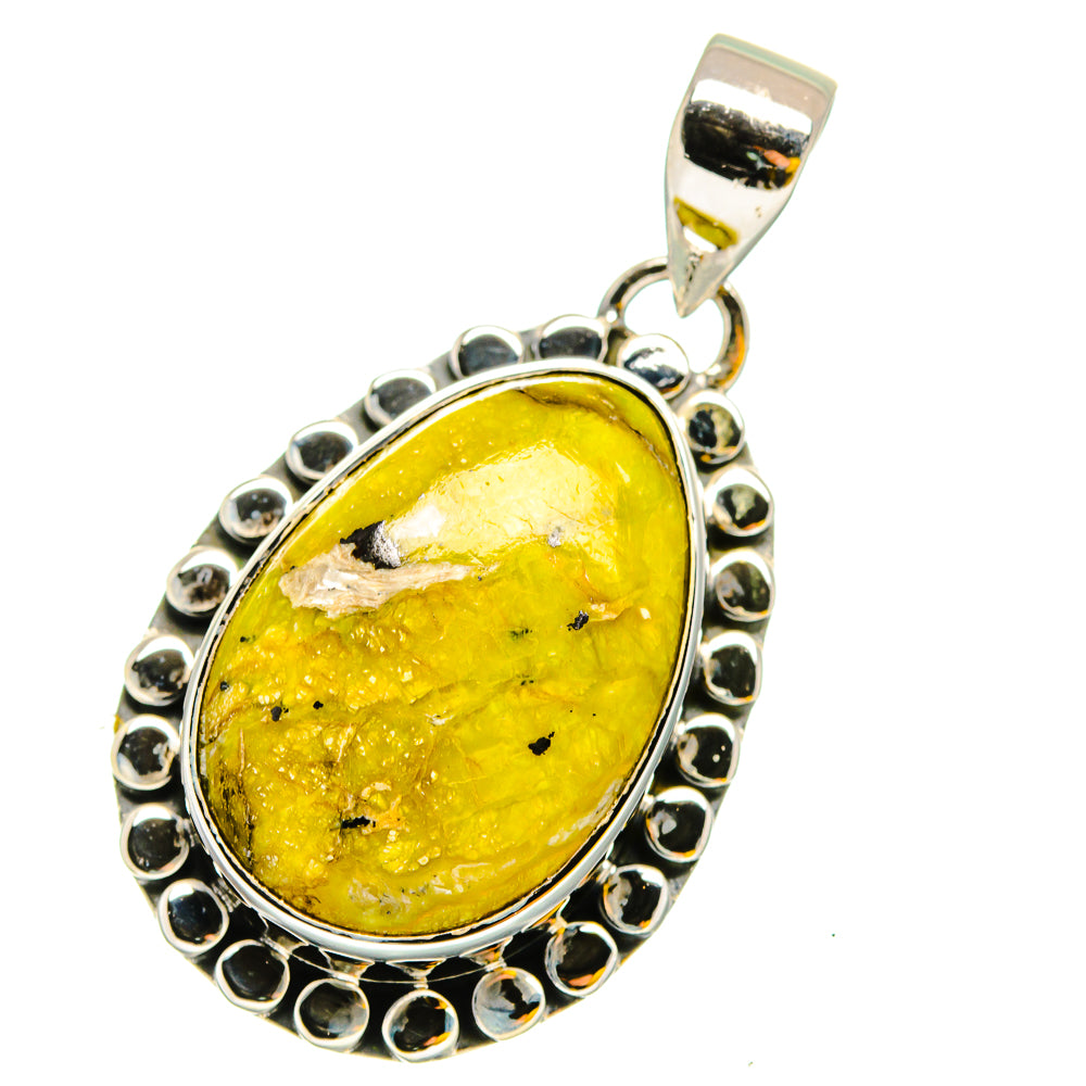 African Green Opal Pendants handcrafted by Anasilvercos - PD13426