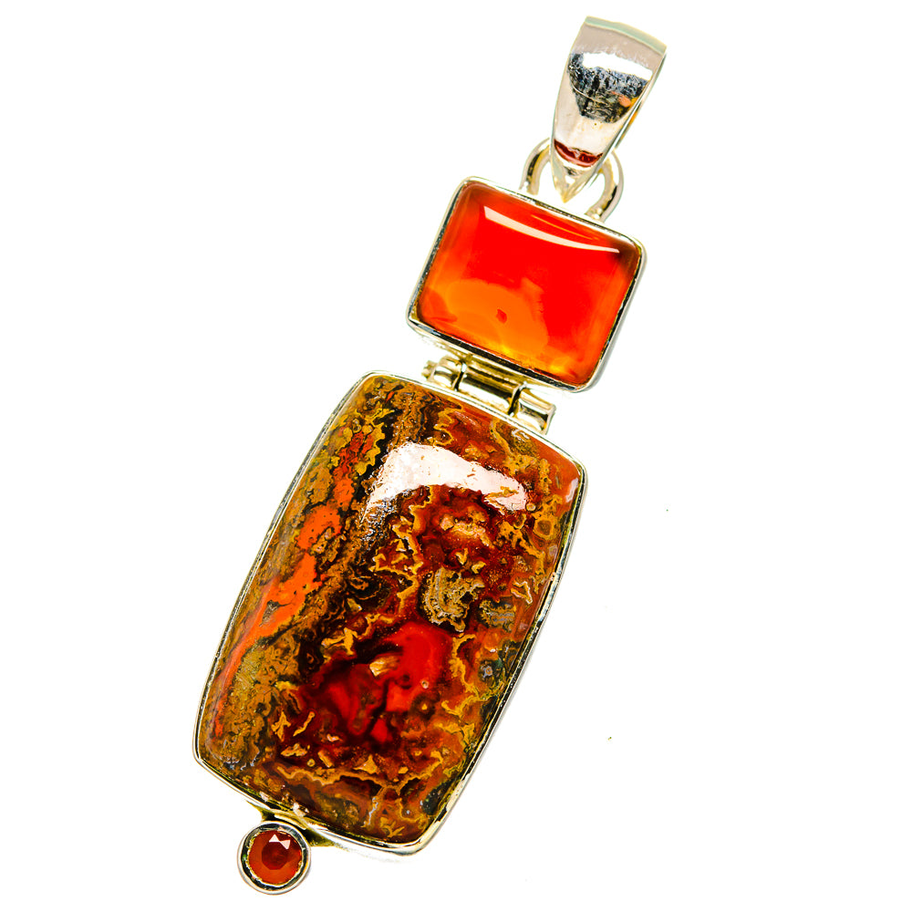 Moroccan Agate Pendants handcrafted by Anasilvercos - PD13440