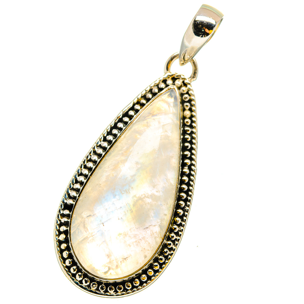 Rainbow Moonstone Pendants handcrafted by Anasilvercos - PD13441