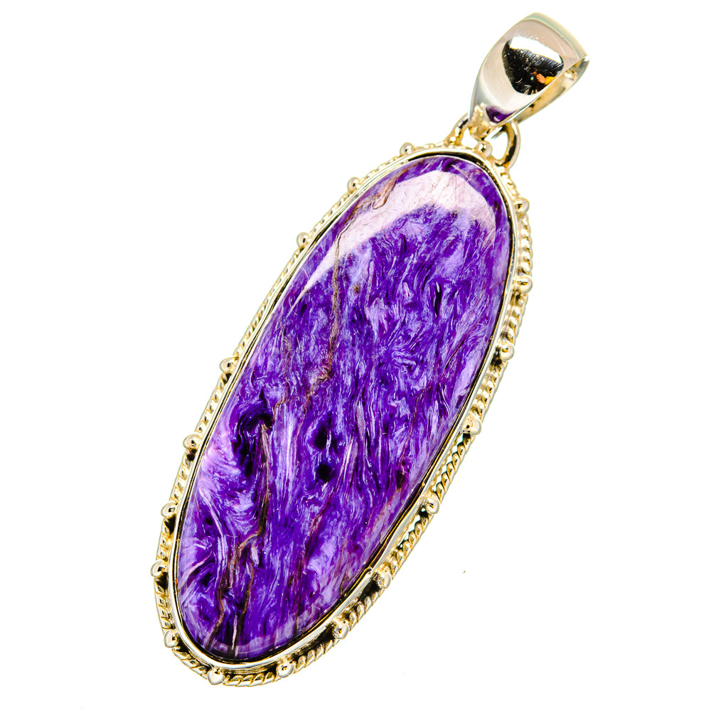 Charoite Pendants handcrafted by Anasilvercos - PD13445