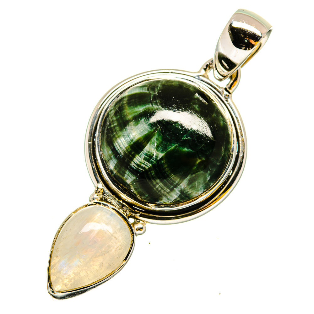 Seraphinite Pendants handcrafted by Anasilvercos - PD13453