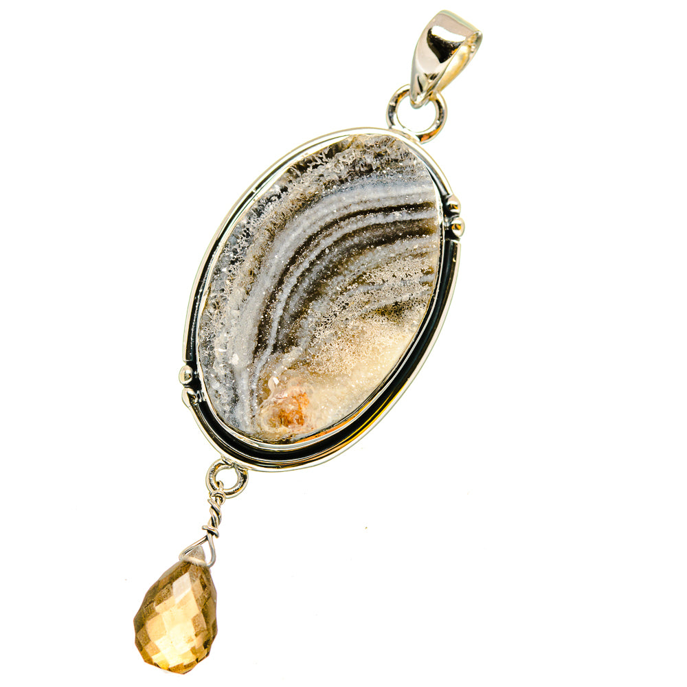 Desert Druzy Pendants handcrafted by Anasilvercos - PD13466