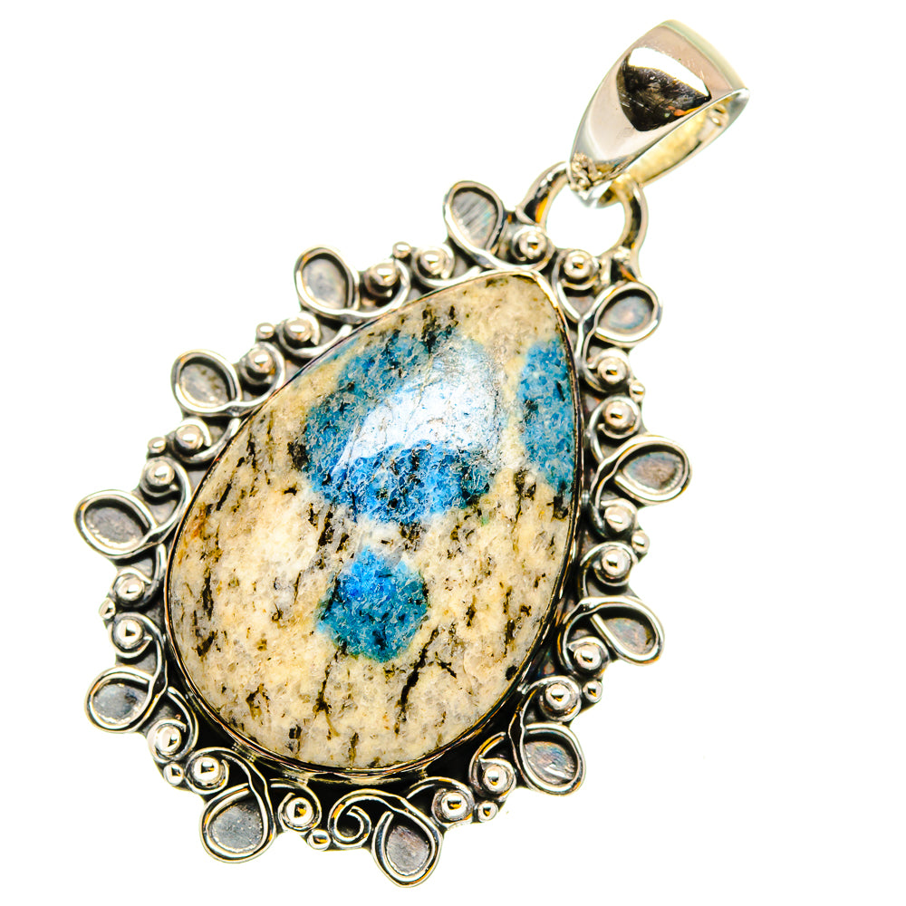 K2 Blue Azurite Pendants handcrafted by Anasilvercos - PD13471
