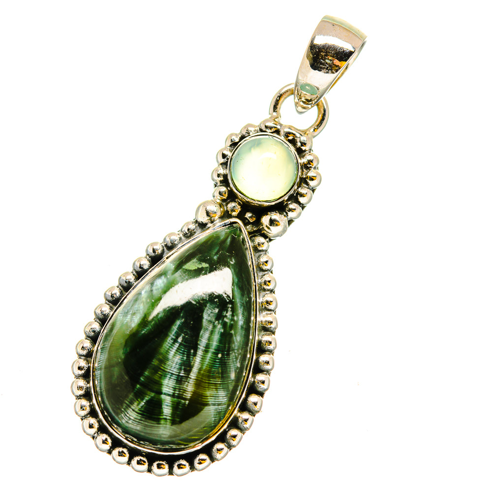 Seraphinite Pendants handcrafted by Anasilvercos - PD13477