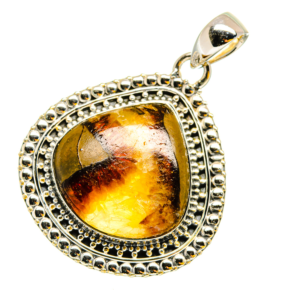 Septarian Nodule Pendants handcrafted by Anasilvercos - PD13478
