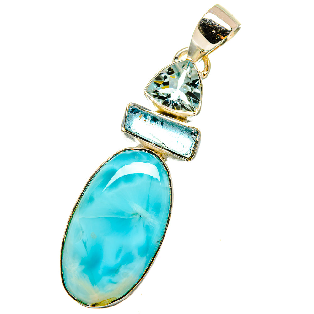 Larimar Pendants handcrafted by Anasilvercos - PD13481