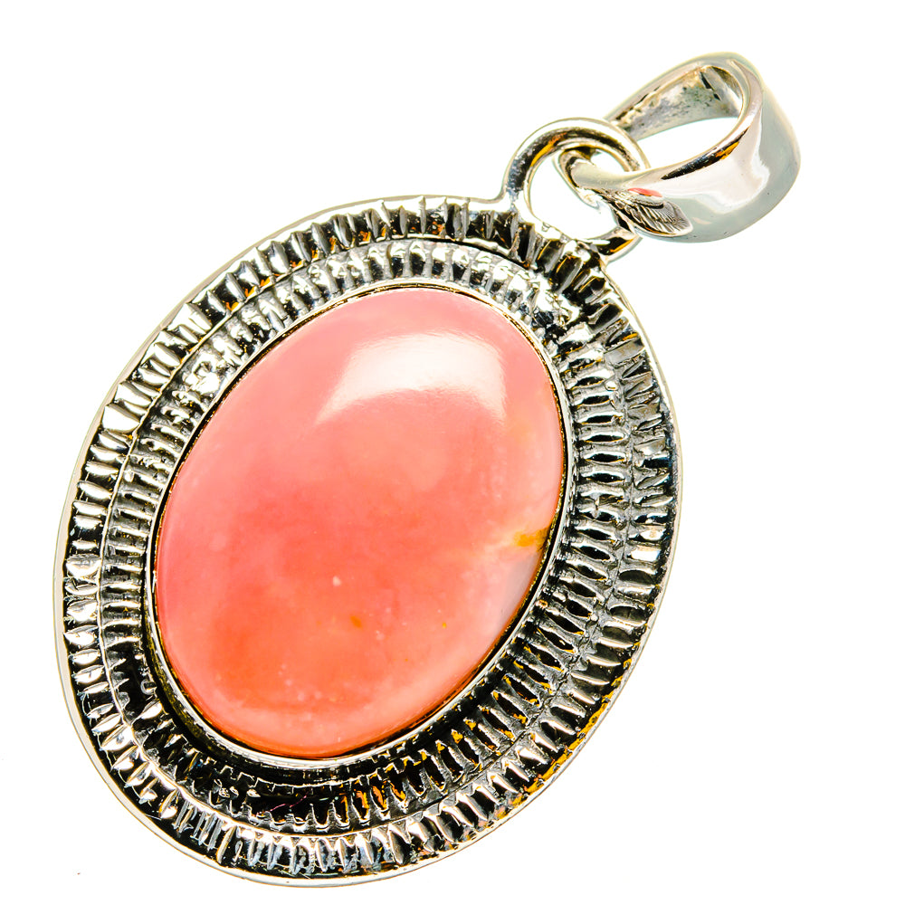 Pink Opal Pendants handcrafted by Anasilvercos - PD13490