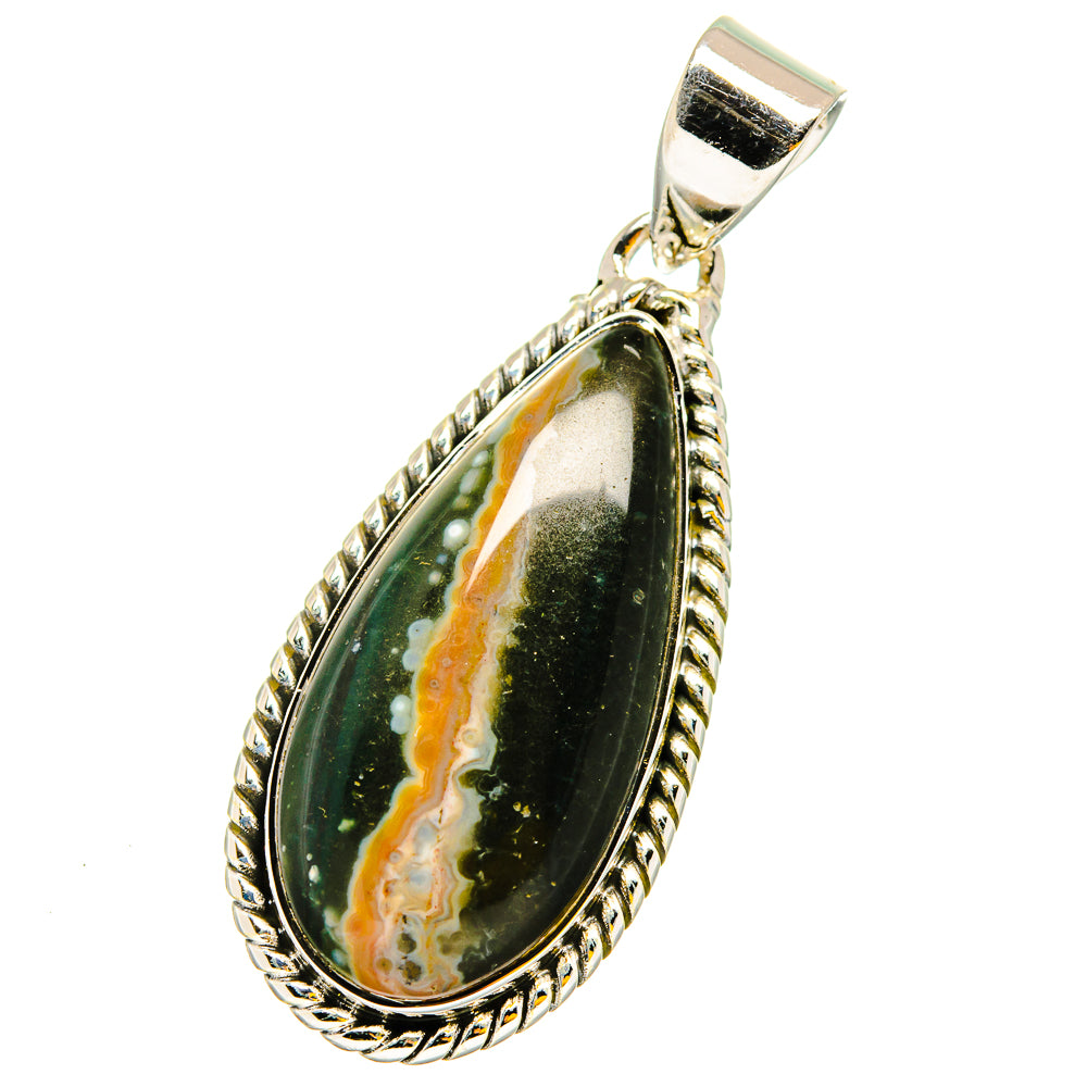 Ocean Jasper Pendants handcrafted by Anasilvercos - PD13491