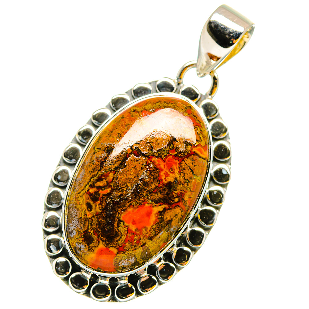 Moroccan Agate Pendants handcrafted by Anasilvercos - PD13495