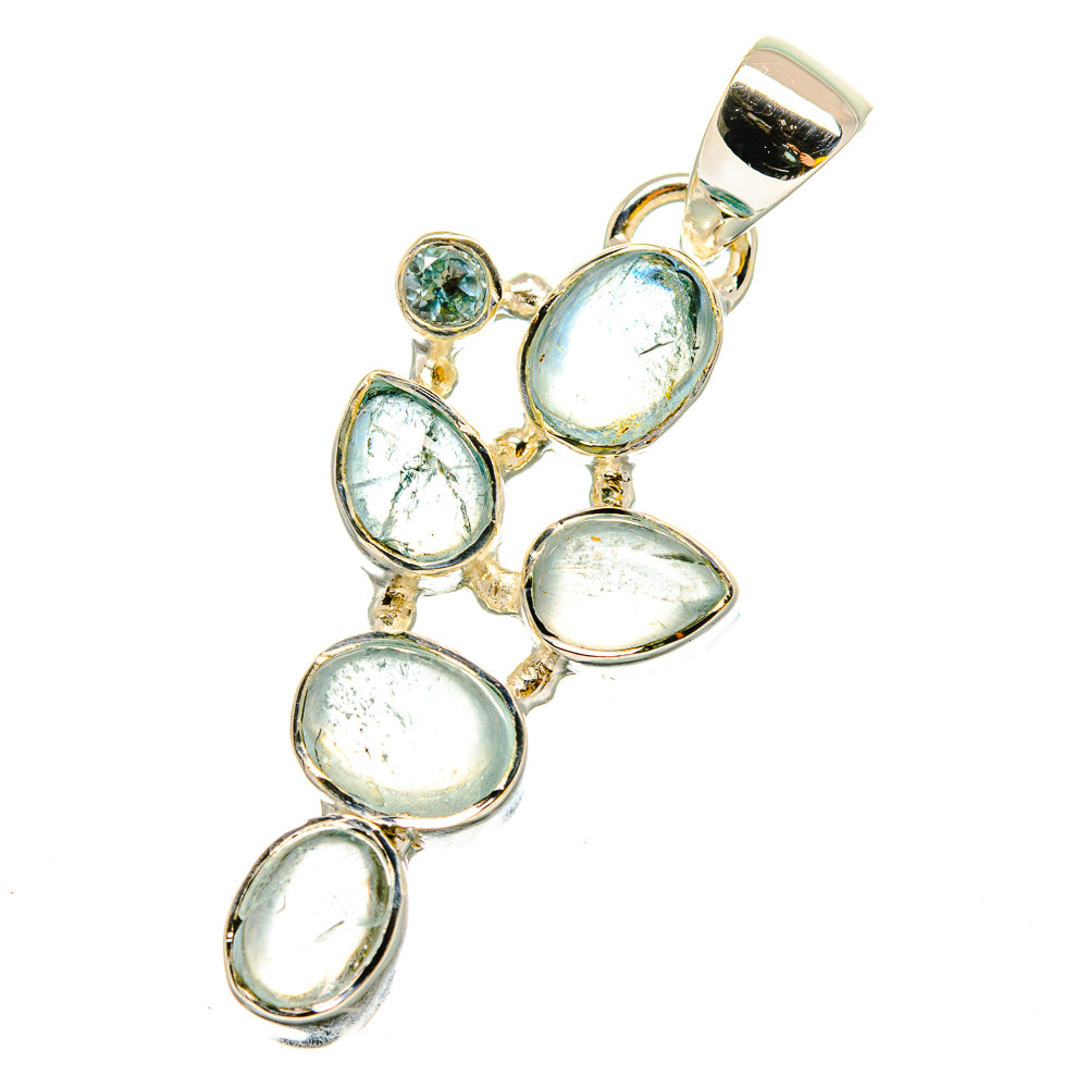 Aquamarine Pendants handcrafted by Anasilvercos - PD13503