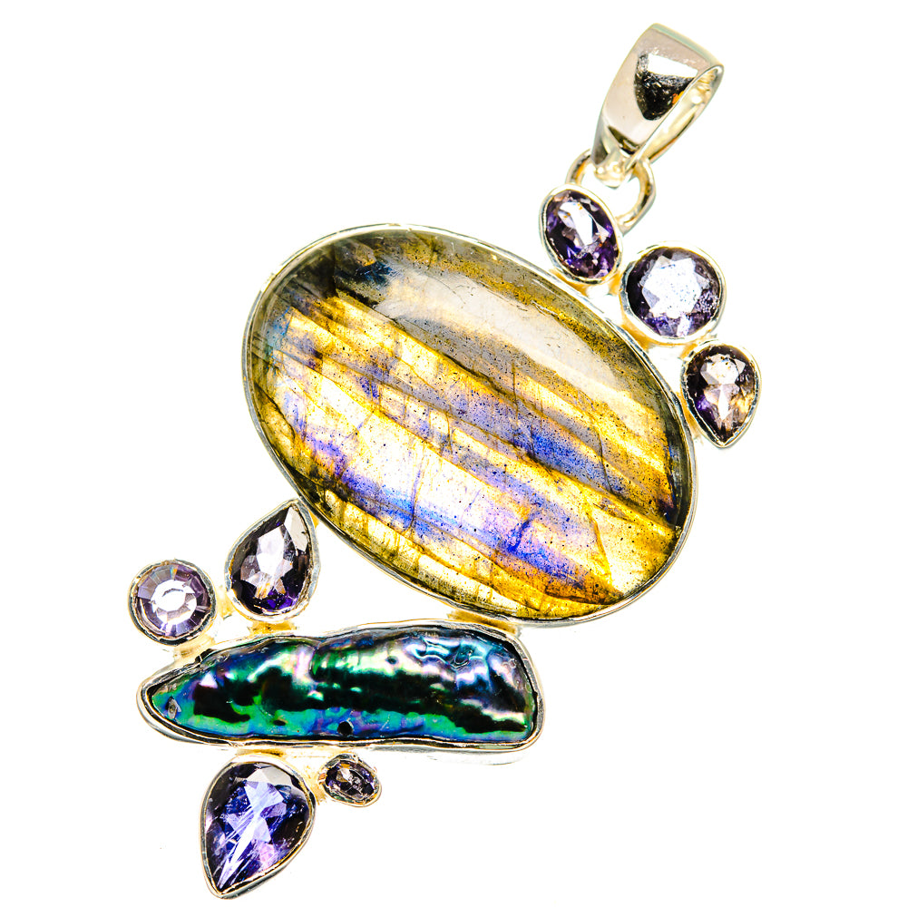 Labradorite Pendants handcrafted by Anasilvercos - PD13516