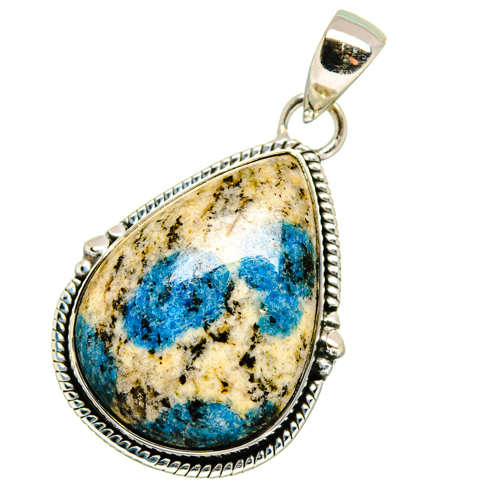 K2 Blue Azurite Pendants handcrafted by Anasilvercos - PD13521
