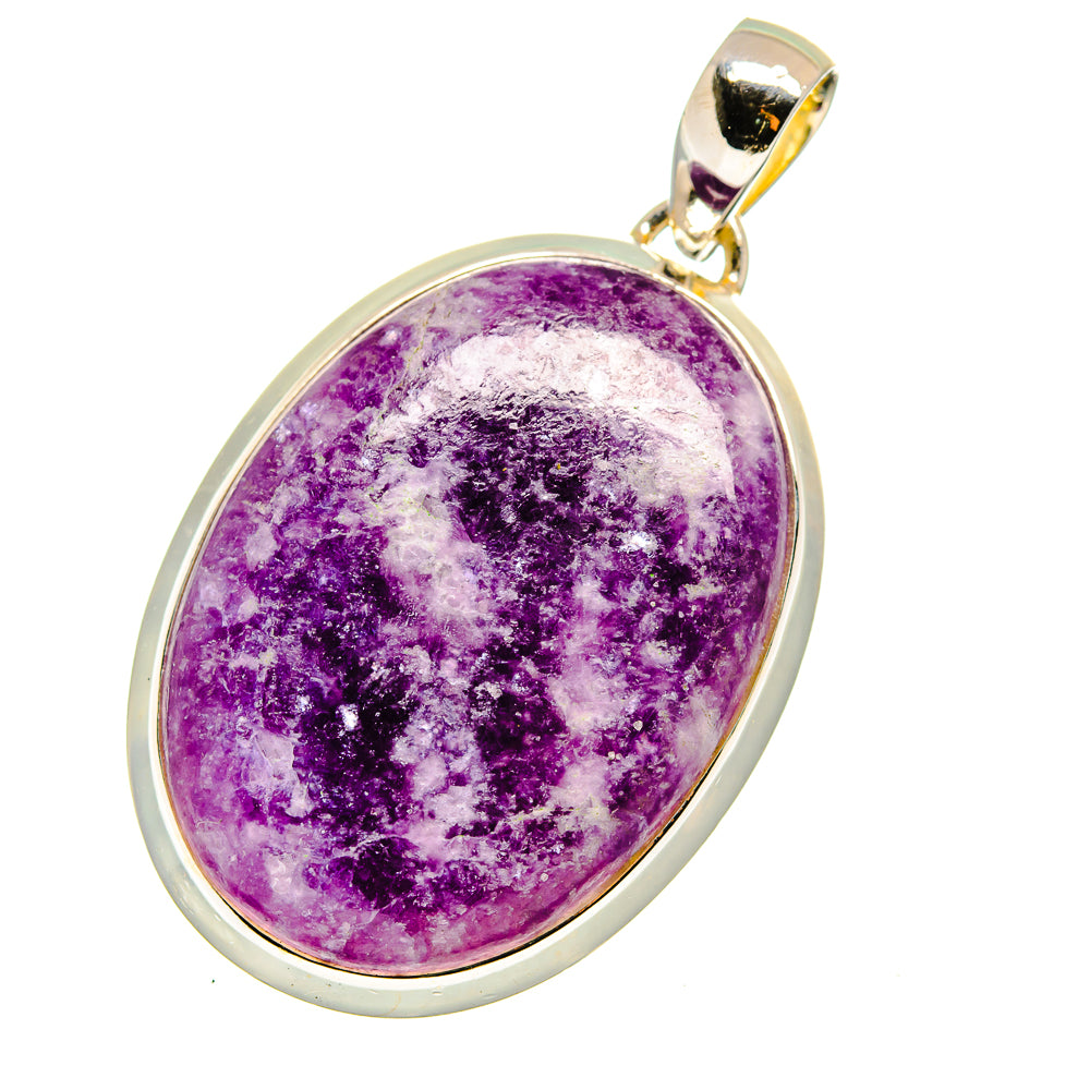 Lepidolite Pendants handcrafted by Anasilvercos - PD13524