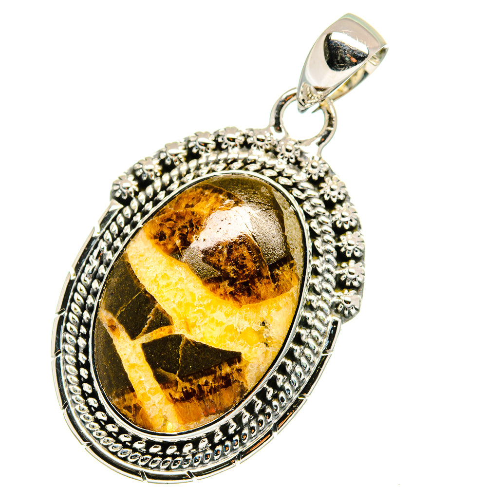 Septarian Geode Pendants handcrafted by Anasilvercos - PD13603