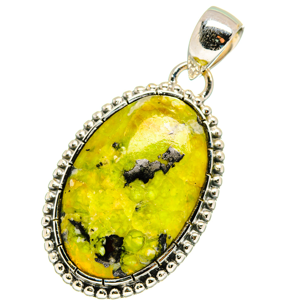 African Green Opal Pendants handcrafted by Anasilvercos - PD13609