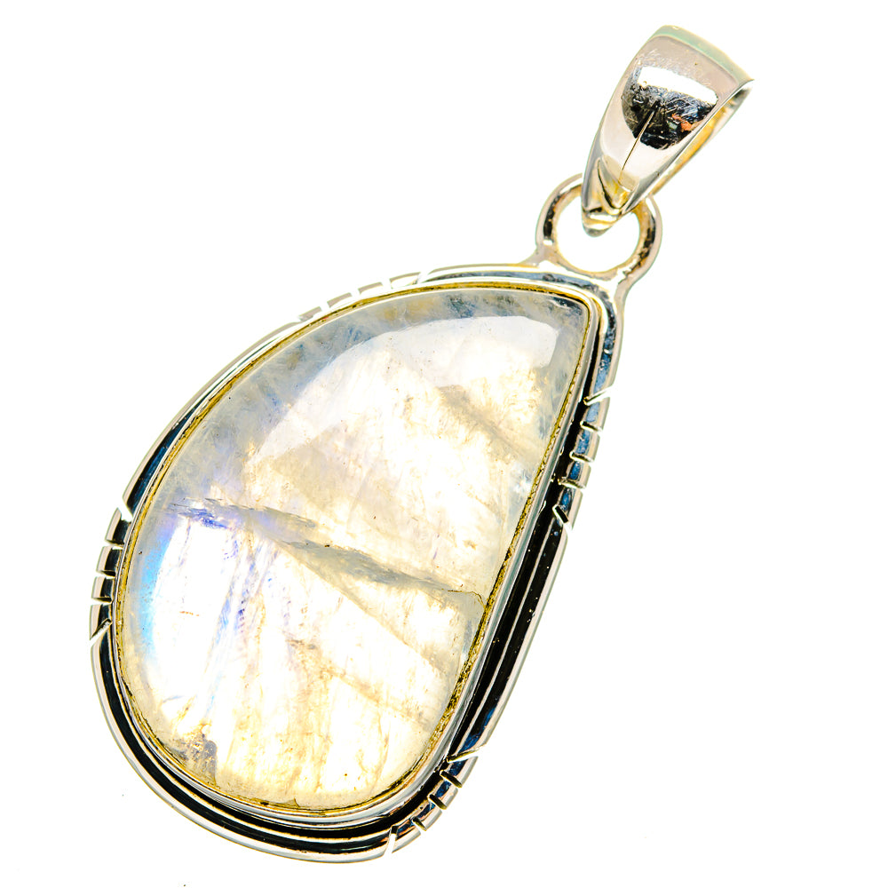 Rainbow Moonstone Pendants handcrafted by Anasilvercos - PD13625