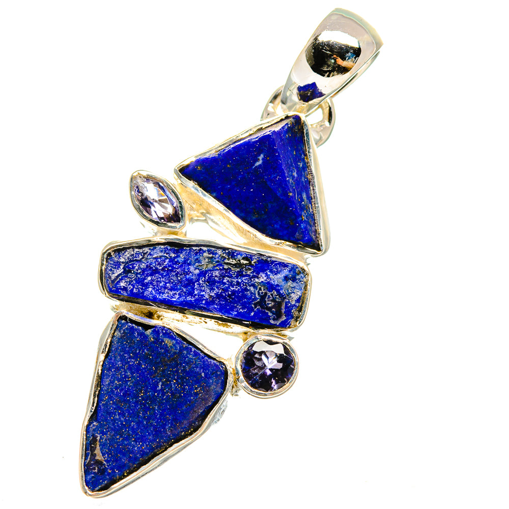 Lapis Lazuli, Tanzanite Pendants handcrafted by Anasilvercos - PD13636