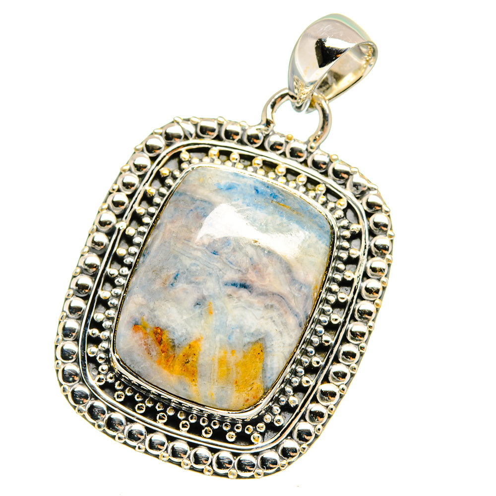 Blue Scheelite Pendants handcrafted by Anasilvercos - PD13656