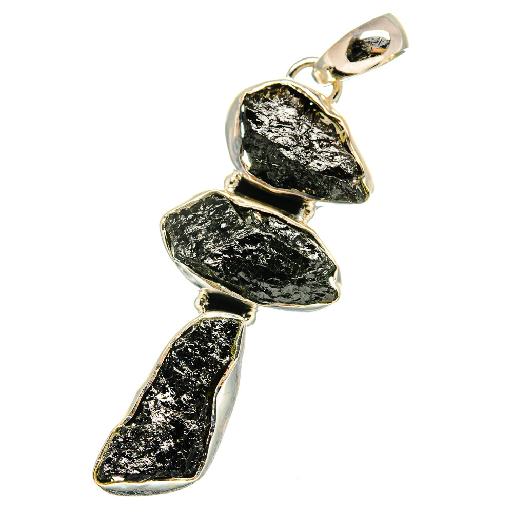 Black Tourmaline Pendants handcrafted by Anasilvercos - PD13658