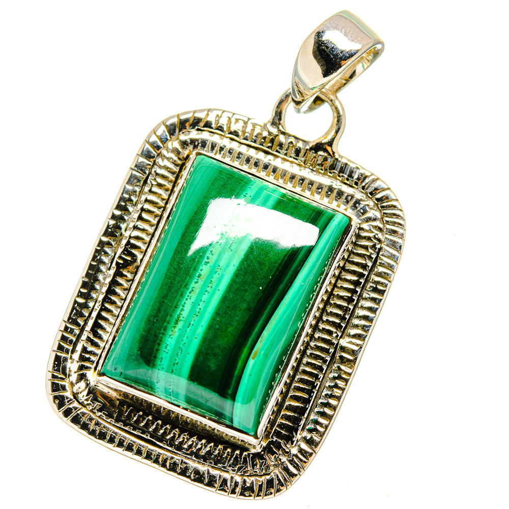 Malachite Pendants handcrafted by Anasilvercos - PD13686