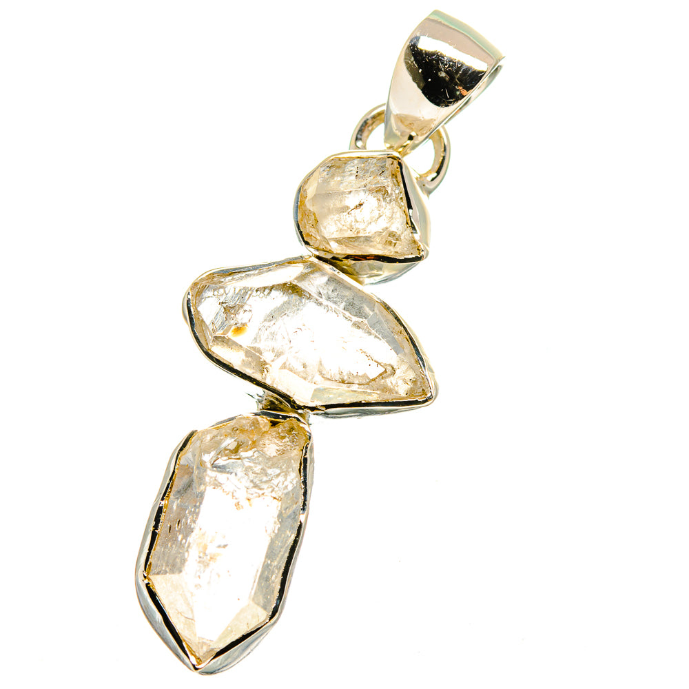 Herkimer Diamond Pendants handcrafted by Anasilvercos - PD13704