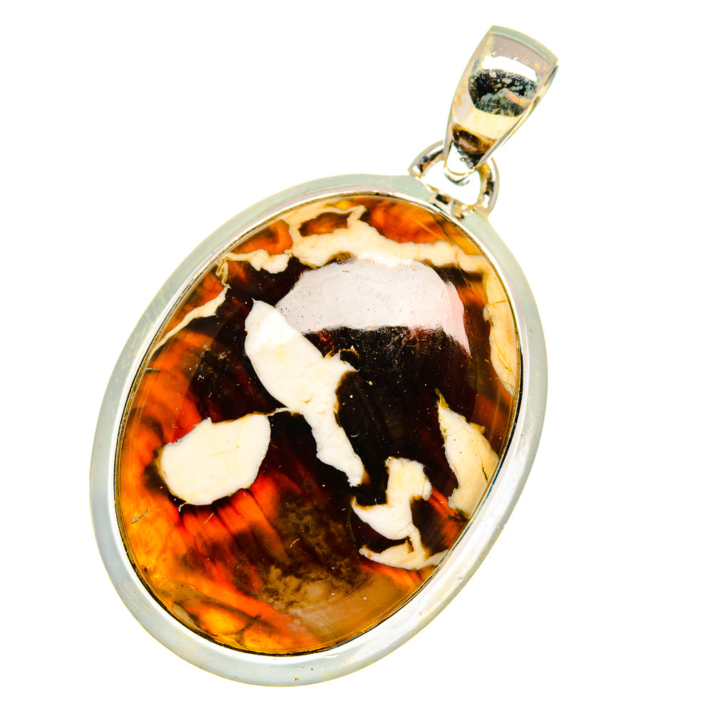 Peanut Wood Jasper Pendants handcrafted by Anasilvercos - PD13712