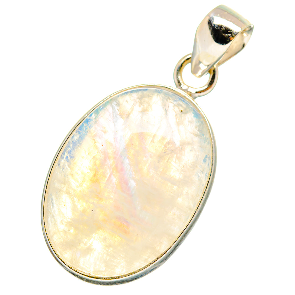 Rainbow Moonstone Pendants handcrafted by Anasilvercos - PD13732