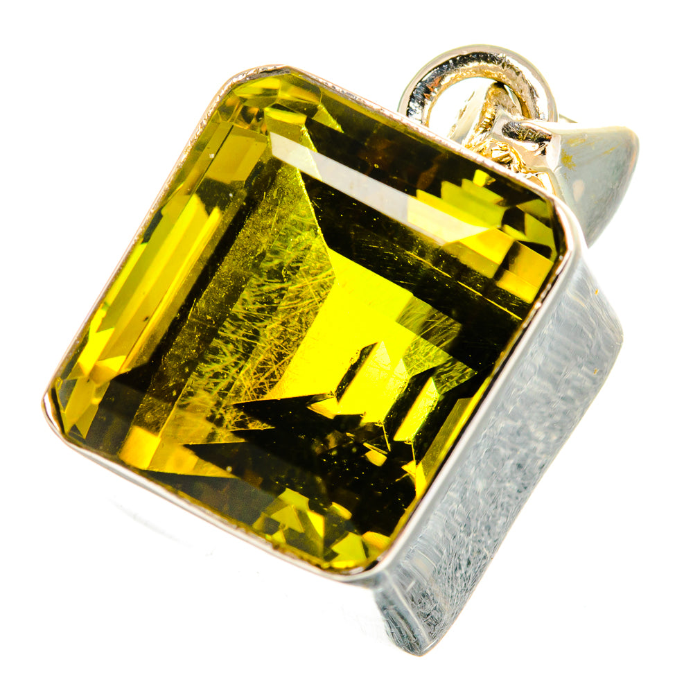 Olive Quartz Pendants handcrafted by Anasilvercos - PD13746
