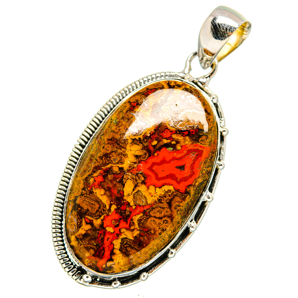 Moroccan Agate Pendants handcrafted by Anasilvercos - PD13752