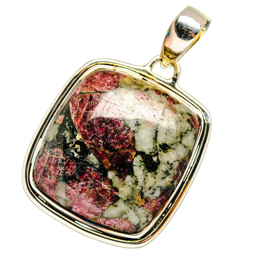 Russian Eudialyte Pendants handcrafted by Anasilvercos - PD13772