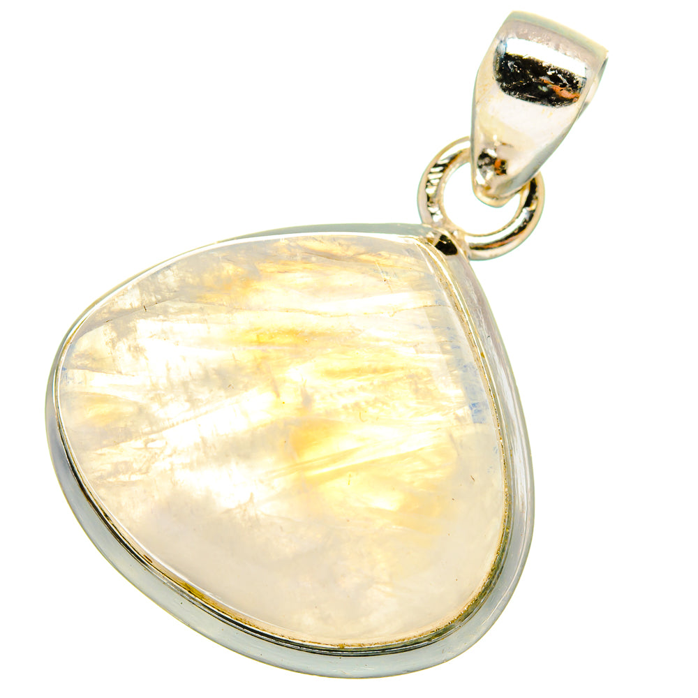 Rainbow Moonstone Pendants handcrafted by Anasilvercos - PD13777