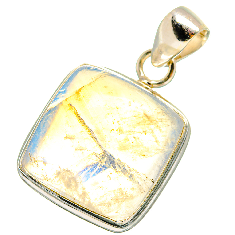 Rainbow Moonstone Pendants handcrafted by Anasilvercos - PD13779