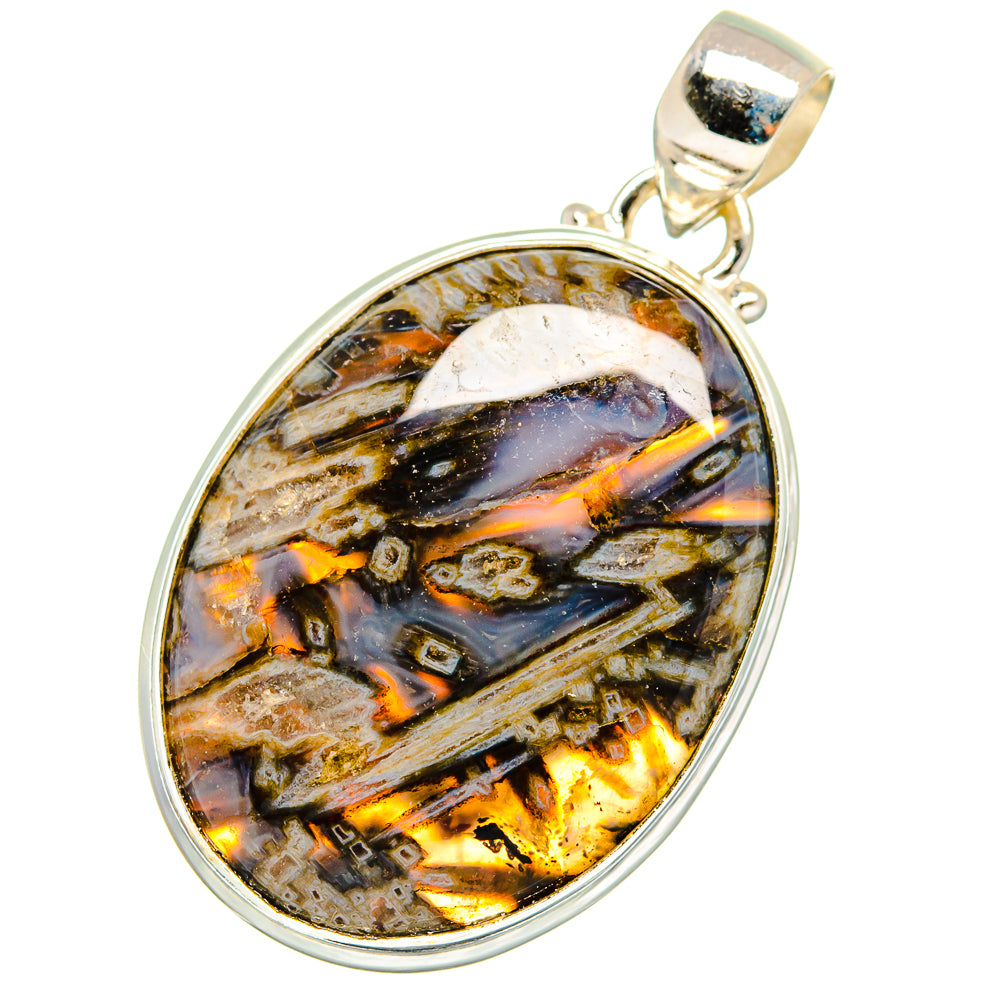 Turkish Tube Agate Pendants handcrafted by Anasilvercos - PD13784