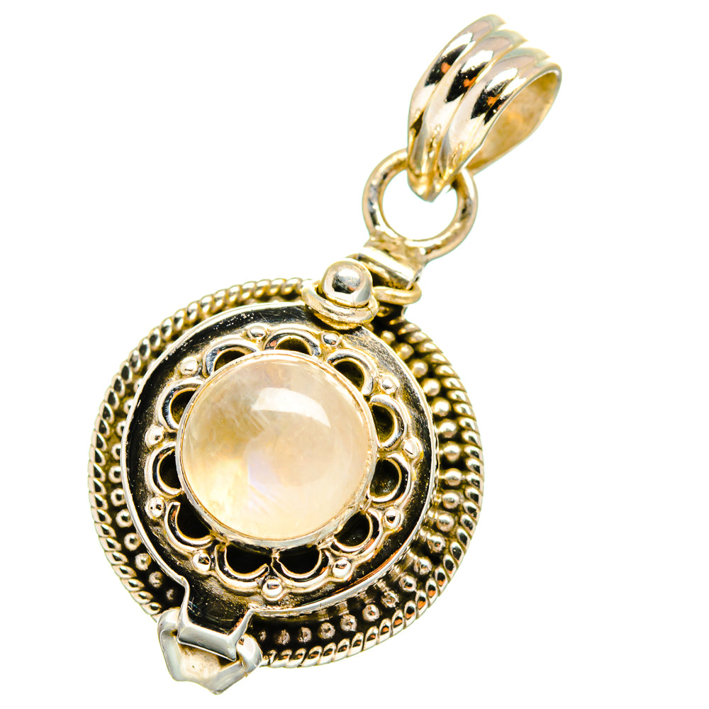 Rainbow Moonstone Pendants handcrafted by Anasilvercos - PD13787