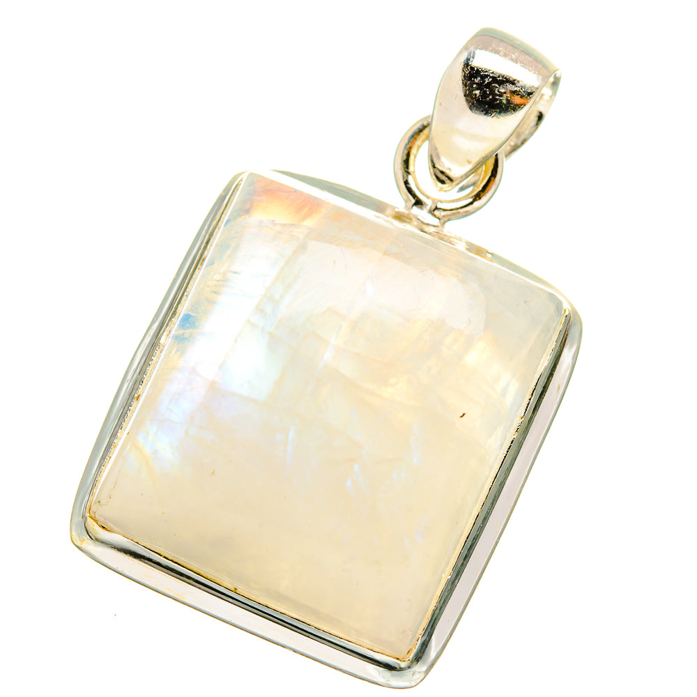 Rainbow Moonstone Pendants handcrafted by Anasilvercos - PD13789