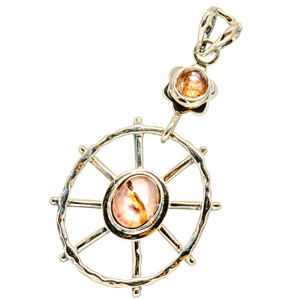 Rutilated Quartz Pendants handcrafted by Anasilvercos - PD13801