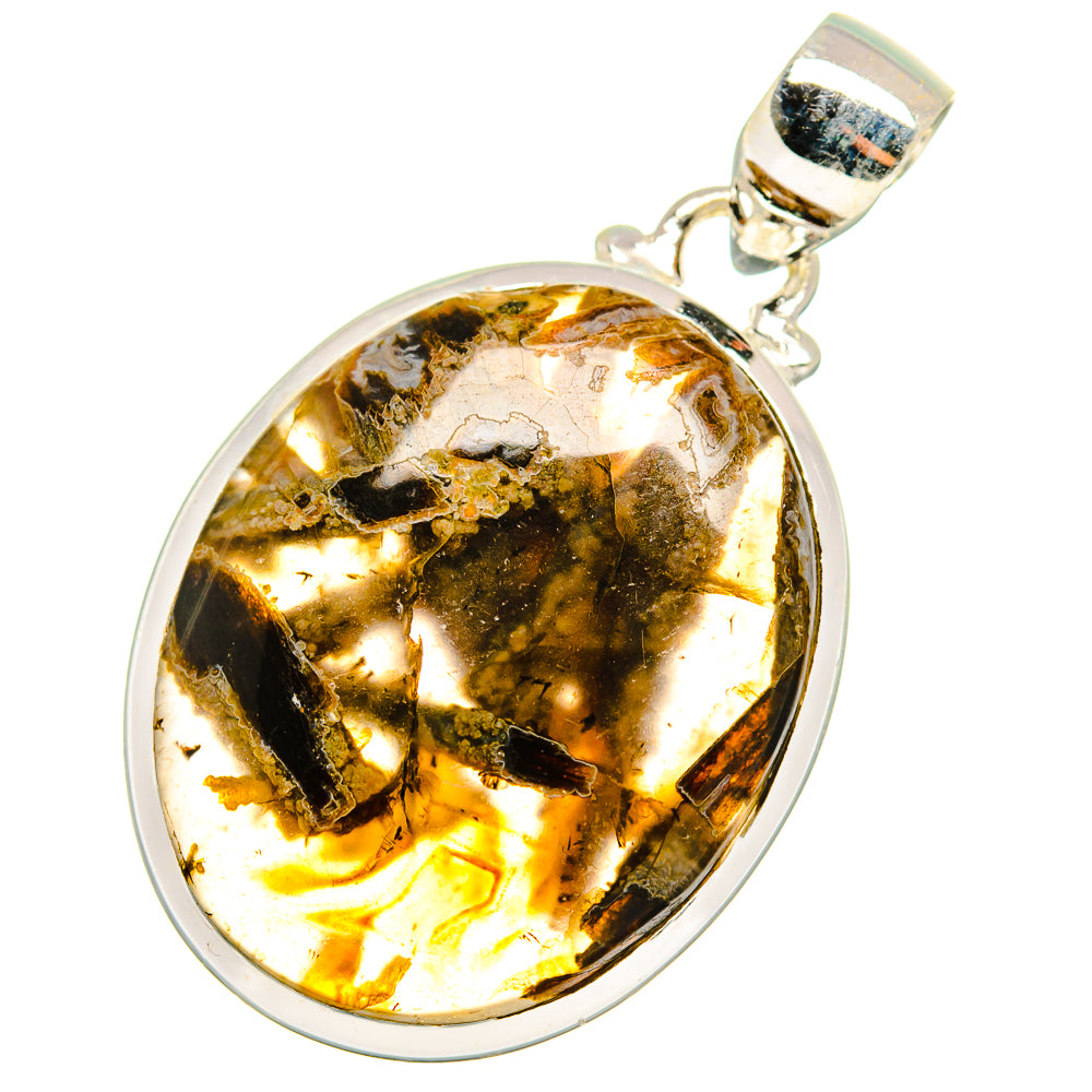 Turkish Tube Agate Pendants handcrafted by Anasilvercos - PD13819 - Photo 2