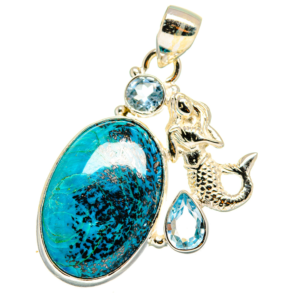Shattuckite Pendants handcrafted by Anasilvercos - PD13823