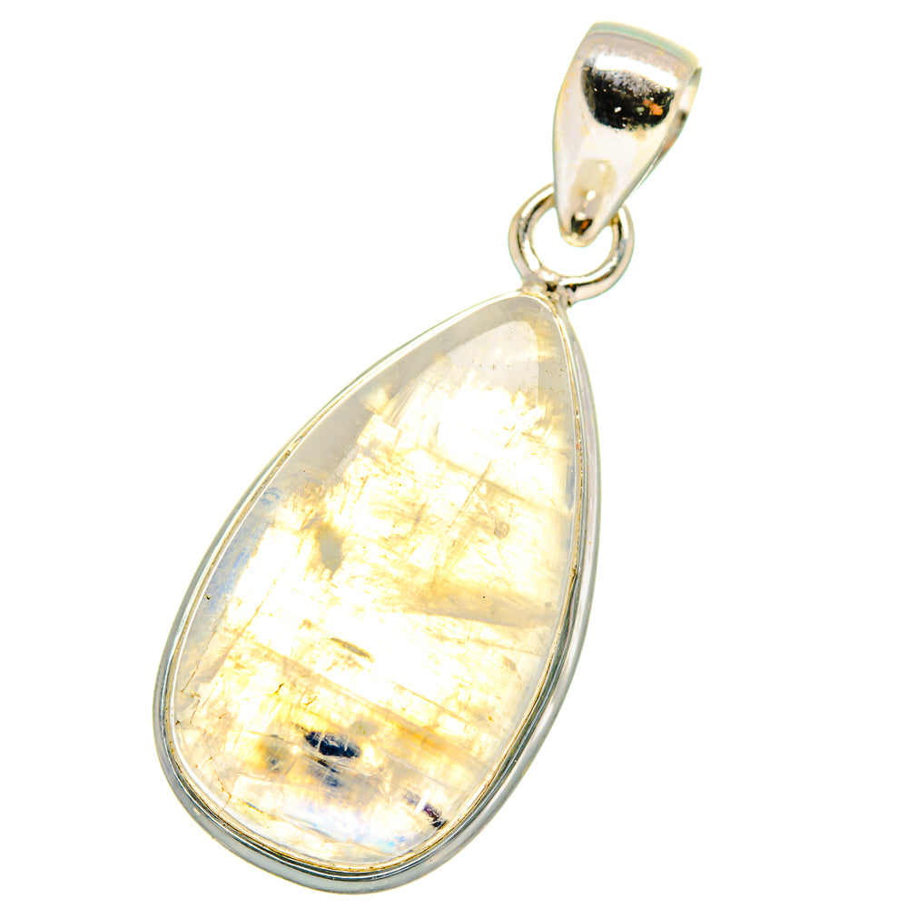 Rainbow Moonstone Pendants handcrafted by Anasilvercos - PD13837