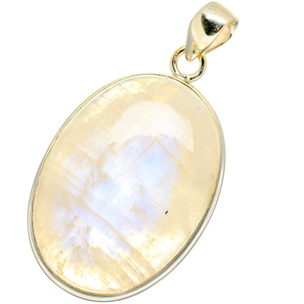 Rainbow Moonstone Pendants handcrafted by Anasilvercos - PD13842