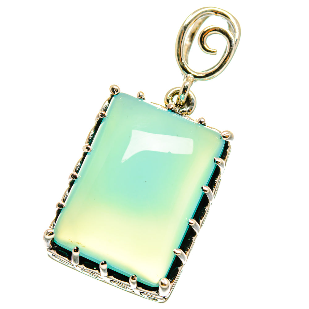 Aqua Chalcedony Pendants handcrafted by Anasilvercos - PD13866