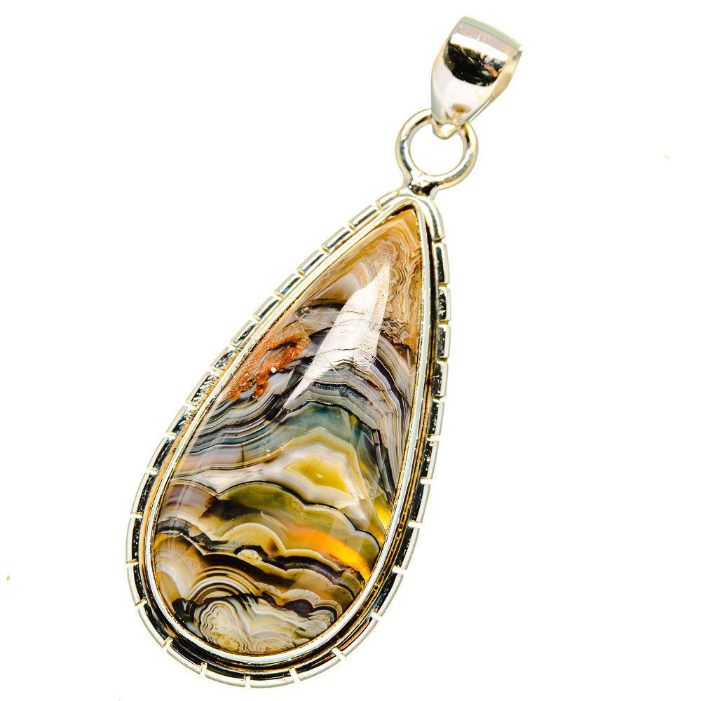 Laguna Lace Agate Pendants handcrafted by Anasilvercos - PD13871