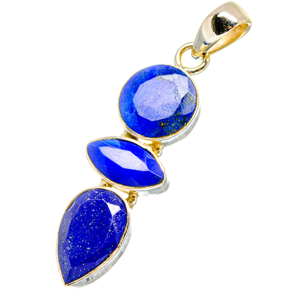 Lapis Lazuli Pendants handcrafted by Anasilvercos - PD13899