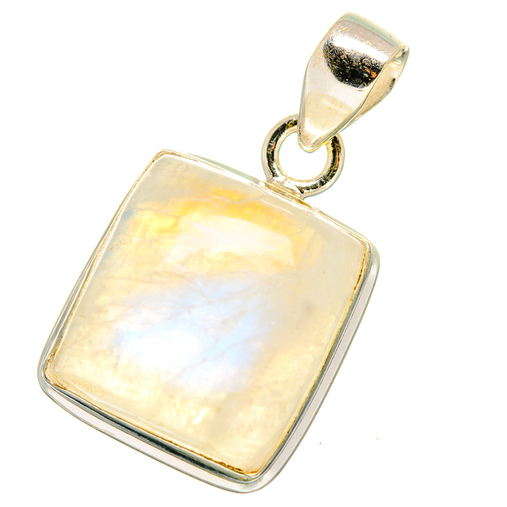 Rainbow Moonstone Pendants handcrafted by Anasilvercos - PD13910