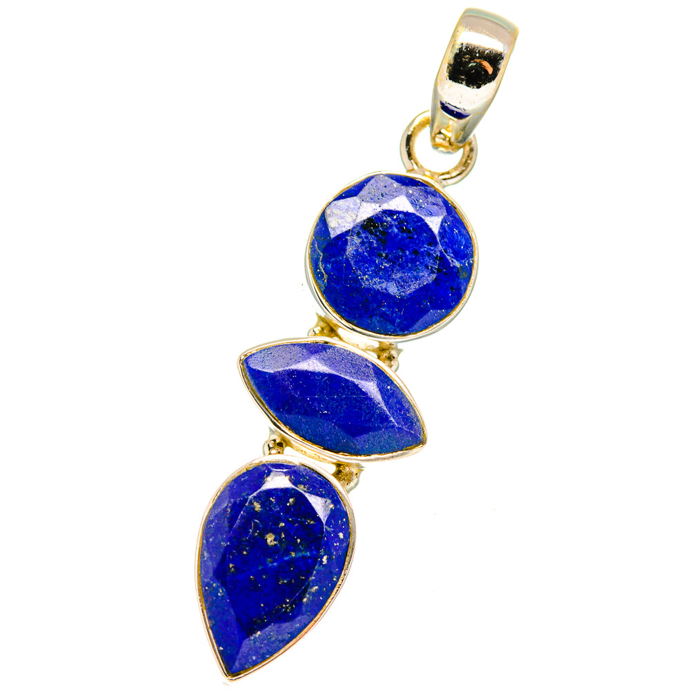 Lapis Lazuli Pendants handcrafted by Anasilvercos - PD13911